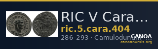 RIC V Carausius 404 — CANOA