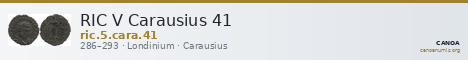 RIC V Carausius 41 — CANOA