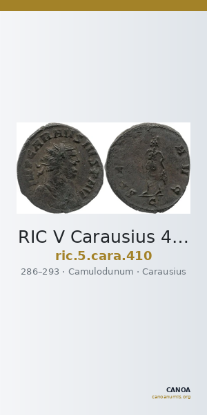RIC V Carausius 410 — CANOA