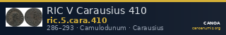RIC V Carausius 410 — CANOA