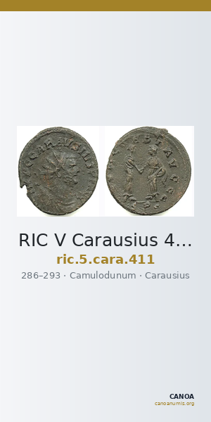 RIC V Carausius 411 — CANOA