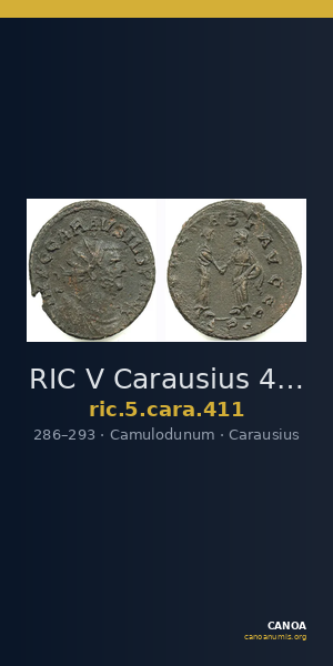 RIC V Carausius 411 — CANOA