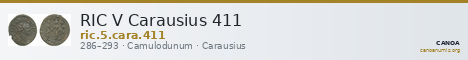 RIC V Carausius 411 — CANOA