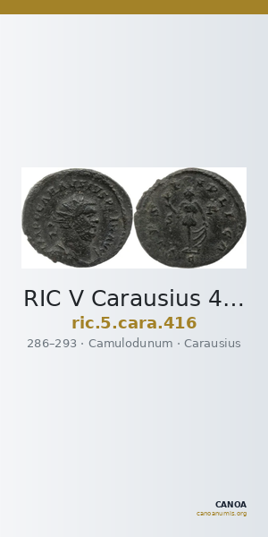 RIC V Carausius 416 — CANOA