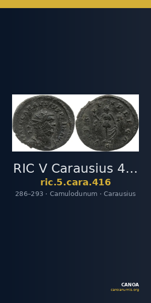 RIC V Carausius 416 — CANOA