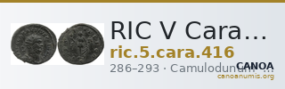 RIC V Carausius 416 — CANOA