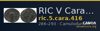 RIC V Carausius 416 — CANOA