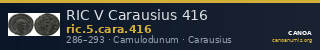 RIC V Carausius 416 — CANOA