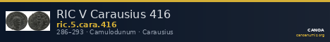 RIC V Carausius 416 — CANOA