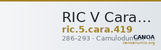 RIC V Carausius 419 — CANOA