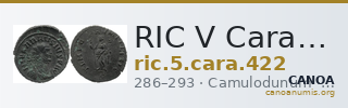 RIC V Carausius 422 — CANOA