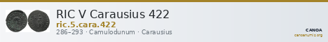 RIC V Carausius 422 — CANOA