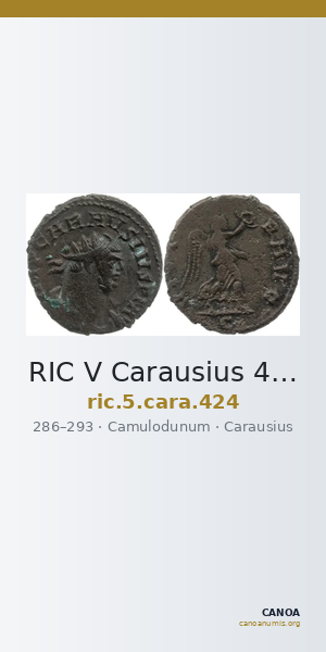 RIC V Carausius 424 — CANOA