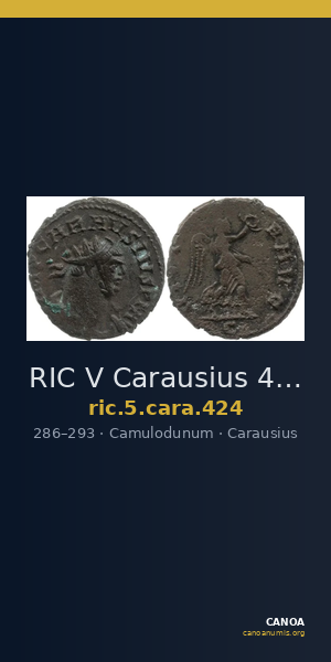 RIC V Carausius 424 — CANOA