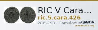 RIC V Carausius 426 — CANOA