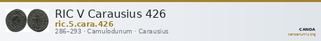 RIC V Carausius 426 — CANOA