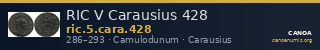 RIC V Carausius 428 — CANOA