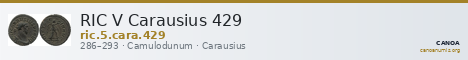 RIC V Carausius 429 — CANOA