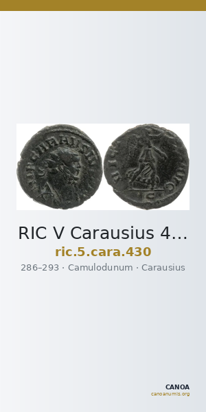 RIC V Carausius 430 — CANOA