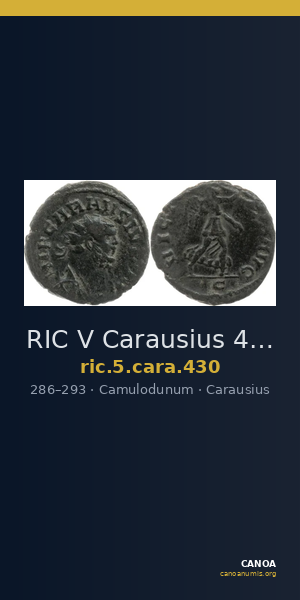 RIC V Carausius 430 — CANOA