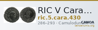 RIC V Carausius 430 — CANOA