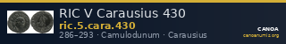 RIC V Carausius 430 — CANOA