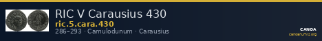 RIC V Carausius 430 — CANOA