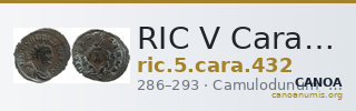 RIC V Carausius 432 — CANOA