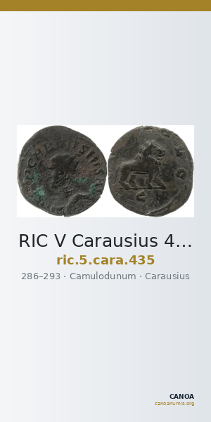 RIC V Carausius 435 — CANOA