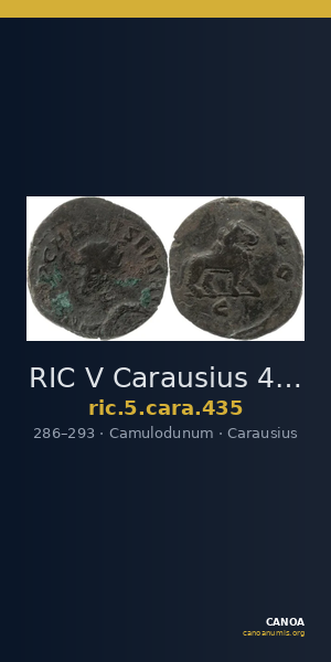 RIC V Carausius 435 — CANOA