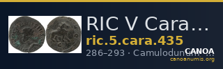 RIC V Carausius 435 — CANOA