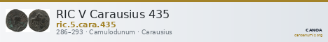 RIC V Carausius 435 — CANOA