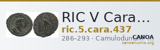 RIC V Carausius 437 — CANOA