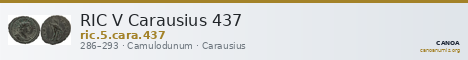 RIC V Carausius 437 — CANOA
