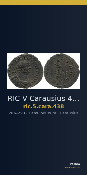 RIC V Carausius 438 — CANOA