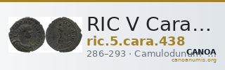 RIC V Carausius 438 — CANOA