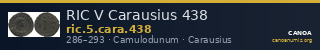 RIC V Carausius 438 — CANOA