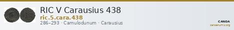 RIC V Carausius 438 — CANOA