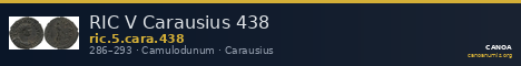 RIC V Carausius 438 — CANOA