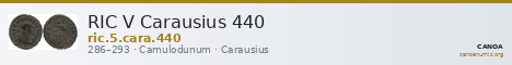 RIC V Carausius 440 — CANOA