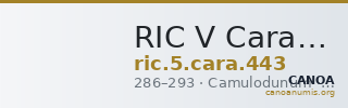 RIC V Carausius 443 — CANOA