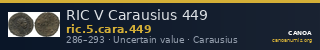 RIC V Carausius 449 — CANOA