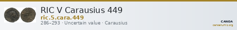RIC V Carausius 449 — CANOA