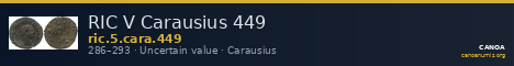 RIC V Carausius 449 — CANOA