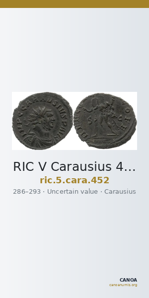 RIC V Carausius 452 — CANOA