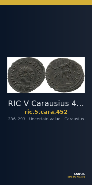 RIC V Carausius 452 — CANOA