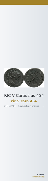 RIC V Carausius 454 — CANOA