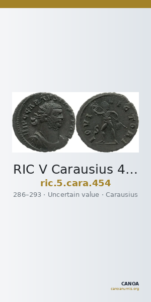 RIC V Carausius 454 — CANOA