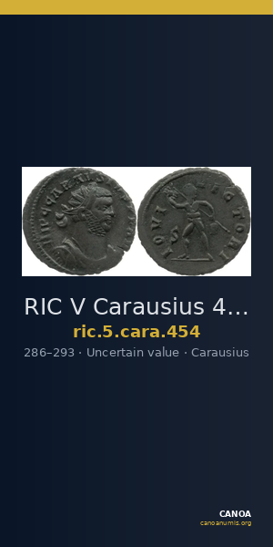 RIC V Carausius 454 — CANOA