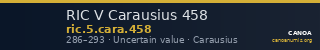 RIC V Carausius 458 — CANOA